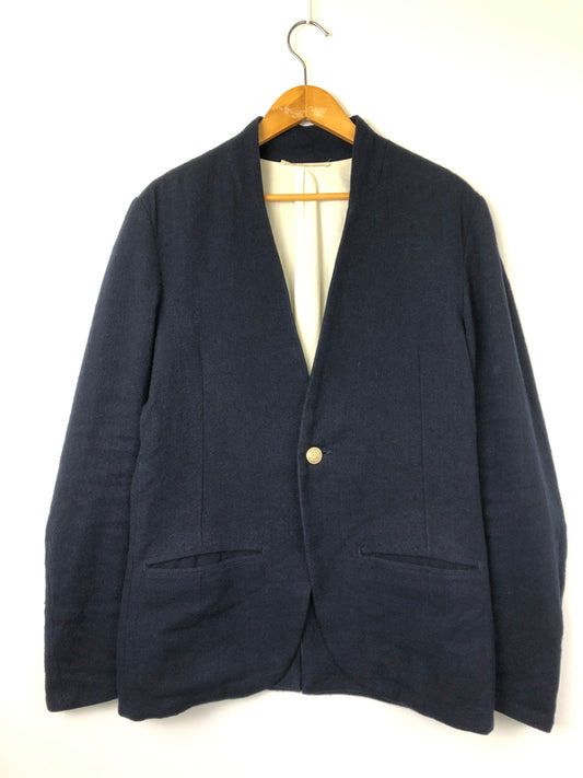 【中古品】【メンズ】 NO CONTROL AIR ノーコントロールエアー LINEN WOOL TAILORED JACKET リネンウールテーラードジャケット ライトアウター 140-260818-AS-10-hon サイズ：48 カラー：ネイビー 万代Net店