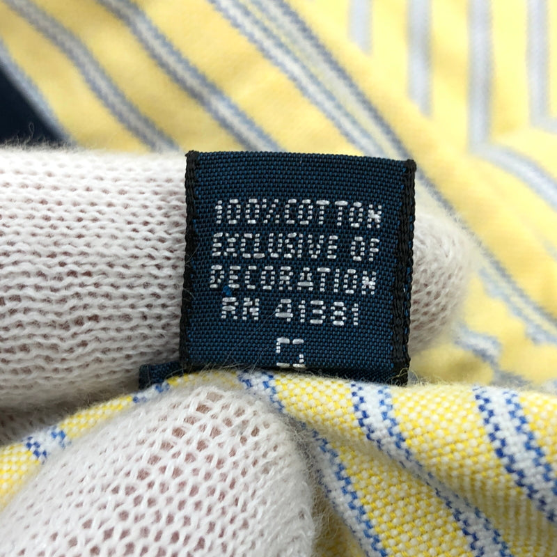 【中古品】【メンズ】 RALPH LAUREN ラルフローレン STRIPE LS BD SHIRT ストライプ ボタンダウン 長袖シャツ カジュアルシャツ トップス 146-260914-hn-02-fur サイズ：XL カラー：イエロー 万代Net店