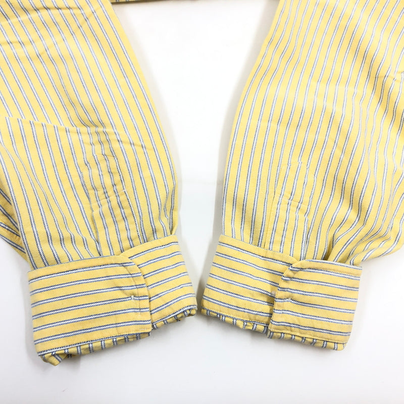【中古品】【メンズ】 RALPH LAUREN ラルフローレン STRIPE LS BD SHIRT ストライプ ボタンダウン 長袖シャツ カジュアルシャツ トップス 146-260914-hn-02-fur サイズ：XL カラー：イエロー 万代Net店