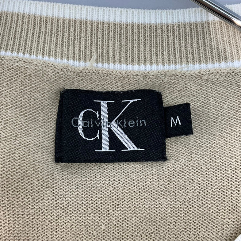 【中古品】【メンズ】 CK CALVIN KLEIN 494089 セーター 141-260324-SS-03-iwa サイズ：M カラー：ベージュ 万代Net店