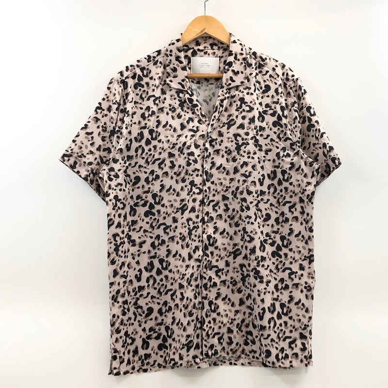 【中古品】【メンズ】 STAMPD スタンプド LEOPARD PRINT SS SHIRT レオパードプリント 半袖シャツ カジュアルシャツ トップス 147-260914-hn-03-fur サイズ：M カラー：ベージュ/ブラック系 万代Net店