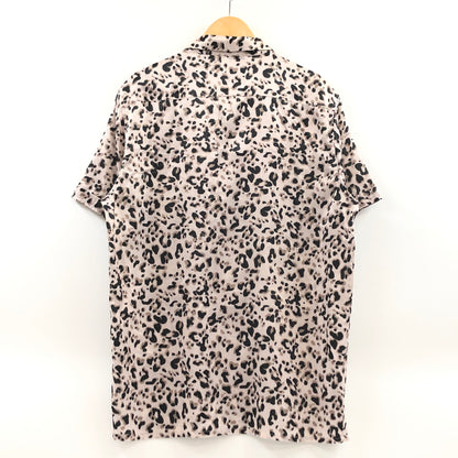 【中古品】【メンズ】 STAMPD スタンプド LEOPARD PRINT SS SHIRT レオパードプリント 半袖シャツ カジュアルシャツ トップス 147-260914-hn-03-fur サイズ：M カラー：ベージュ/ブラック系 万代Net店