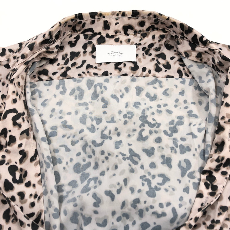 【中古品】【メンズ】 STAMPD スタンプド LEOPARD PRINT SS SHIRT レオパードプリント 半袖シャツ カジュアルシャツ トップス 147-260914-hn-03-fur サイズ：M カラー：ベージュ/ブラック系 万代Net店