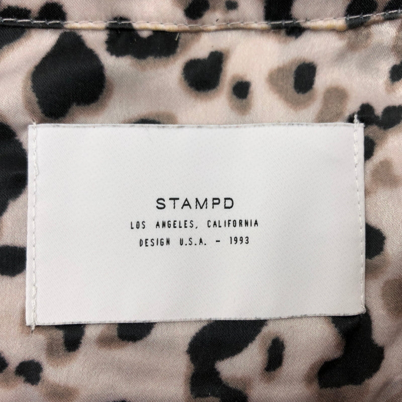 【中古品】【メンズ】 STAMPD スタンプド LEOPARD PRINT SS SHIRT レオパードプリント 半袖シャツ カジュアルシャツ トップス 147-260914-hn-03-fur サイズ：M カラー：ベージュ/ブラック系 万代Net店
