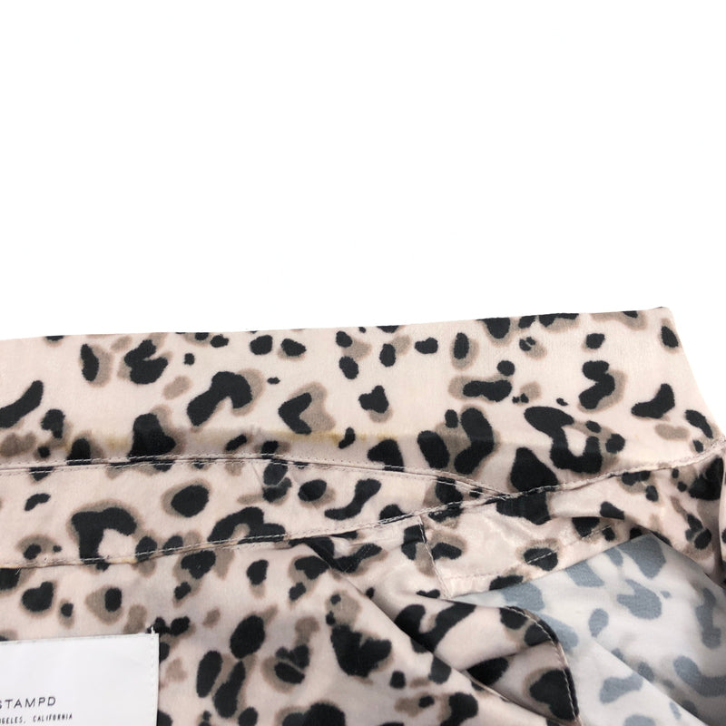 【中古品】【メンズ】 STAMPD スタンプド LEOPARD PRINT SS SHIRT レオパードプリント 半袖シャツ カジュアルシャツ トップス 147-260914-hn-03-fur サイズ：M カラー：ベージュ/ブラック系 万代Net店