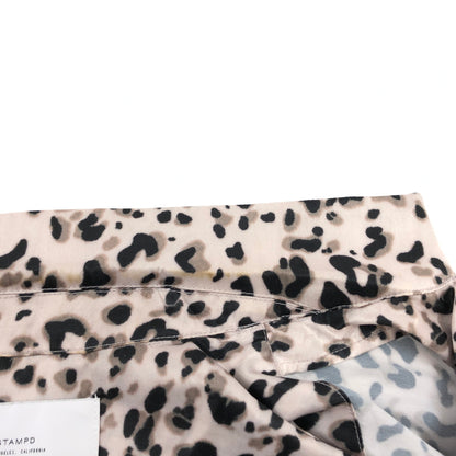 【中古品】【メンズ】 STAMPD スタンプド LEOPARD PRINT SS SHIRT レオパードプリント 半袖シャツ カジュアルシャツ トップス 147-260914-hn-03-fur サイズ：M カラー：ベージュ/ブラック系 万代Net店