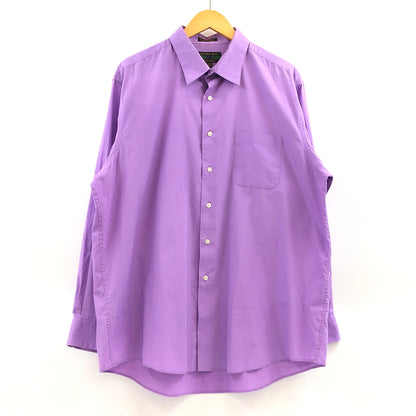 【中古品】【メンズ】 ALEXANDER JULIAN アレキサンダー・ジュリアン 80-90S LS SHIRT 長袖シャツ カジュアルシャツ トップス 146-260914-hn-04-fur サイズ：XL カラー：パープル 万代Net店