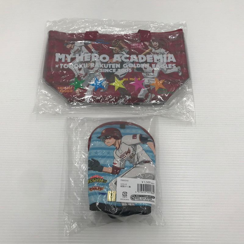 【中古美品】 僕のヒーローアカデミア×楽天イーグルス グッズセット ★轟 縦置きケース /ランチトートバッグ 051-260515-yk-04-tag 万代Net店