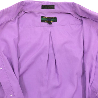 【中古品】【メンズ】 ALEXANDER JULIAN アレキサンダー・ジュリアン 80-90S LS SHIRT 長袖シャツ カジュアルシャツ トップス 146-260914-hn-04-fur サイズ：XL カラー：パープル 万代Net店