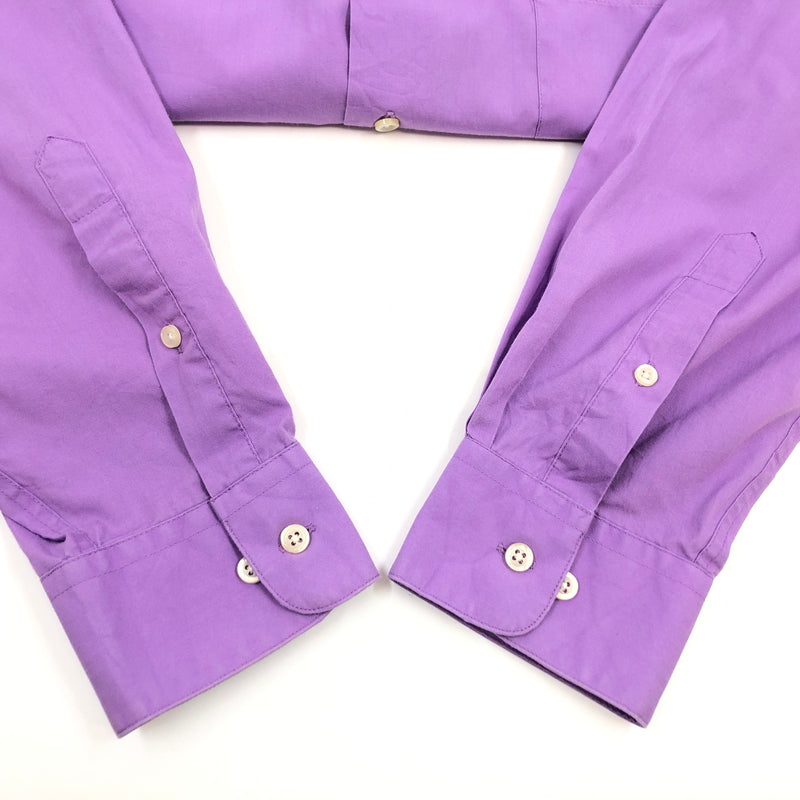 【中古品】【メンズ】 ALEXANDER JULIAN アレキサンダー・ジュリアン 80-90S LS SHIRT 長袖シャツ カジュアルシャツ トップス 146-260914-hn-04-fur サイズ：XL カラー：パープル 万代Net店