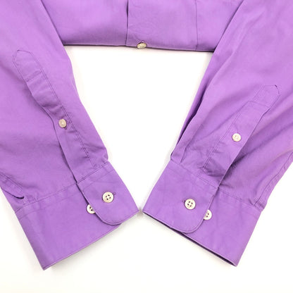 【中古品】【メンズ】 ALEXANDER JULIAN アレキサンダー・ジュリアン 80-90S LS SHIRT 長袖シャツ カジュアルシャツ トップス 146-260914-hn-04-fur サイズ：XL カラー：パープル 万代Net店