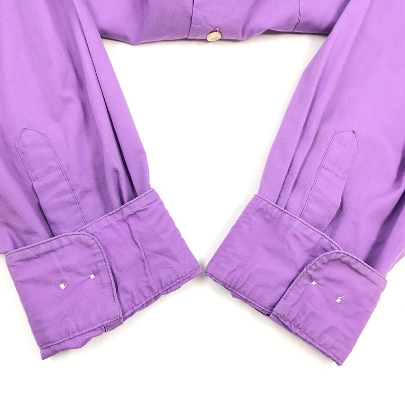 【中古品】【メンズ】 ALEXANDER JULIAN アレキサンダー・ジュリアン 80-90S LS SHIRT 長袖シャツ カジュアルシャツ トップス 146-260914-hn-04-fur サイズ：XL カラー：パープル 万代Net店