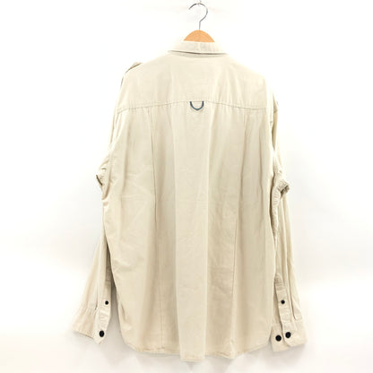 【中古品】【メンズ】 TRIPLE FIVE トリプルファイブ LS WORK SHIRT 長袖ワークシャツ カジュアルシャツ トップス 146-260914-hn-05-fur サイズ：XXL カラー：ベージュ 万代Net店