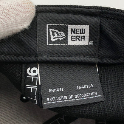 【中古品】【メンズ/レディース】 NEWERA ニューエラ × SCHOTT ショット 9FIFTY SNAPBACK BB CAP スナップバック ベースボールキャップ 帽子 185-260914-hn-06-fur サイズ：フリーサイズ カラー：ブラック 万代Net店