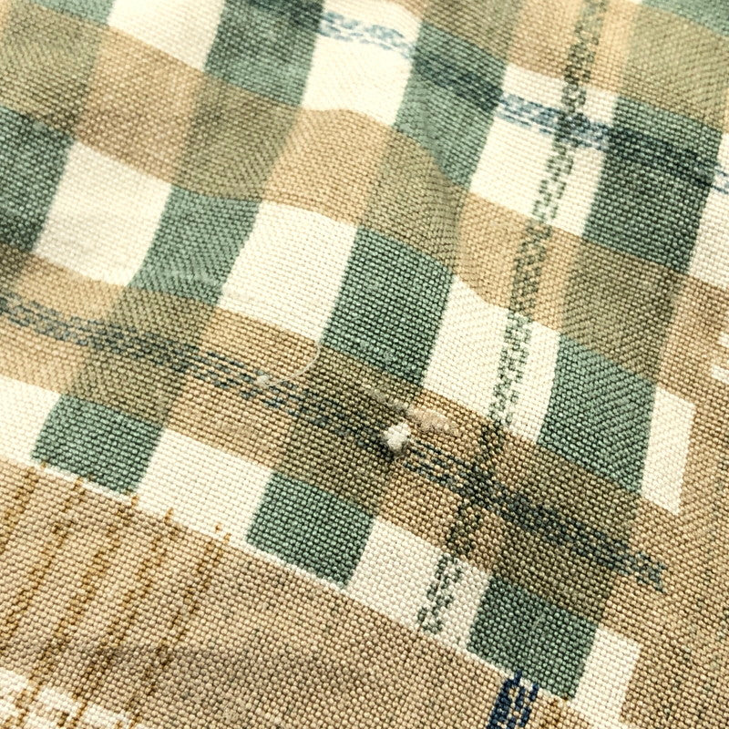 【現状渡し品】【メンズ】 GOOUCH グーチ パッチワーク半袖シャツ シルク トップス 146-251027-hn-02-fur サイズ：S カラー：ブラウン系 万代Net店