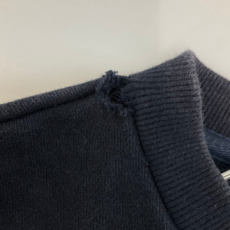 【中古品】【メンズ】 CAMP7 胸元ロゴ刺繍 スウェット 147-260324-SS-06-iwa サイズ：M カラー：ネイビー 万代Net店