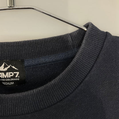 【中古品】【メンズ】 CAMP7 胸元ロゴ刺繍 スウェット 147-260324-SS-06-iwa サイズ：M カラー：ネイビー 万代Net店