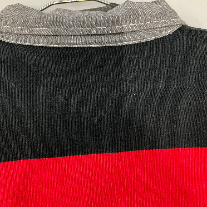 【中古品】【メンズ】 TOMMY HILFIGER トミーヒルフィガー 21-4221206-720 LAGER SHIRT 147-260324-SS-07-iwa サイズ：L カラー：ブラック レッド 万代Net店