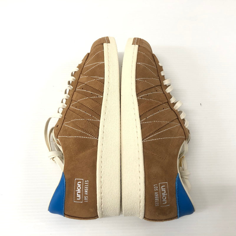 【中古美品】【メンズ】  ADIDAS×UNION B34079 SUPER STAR 80V アディダス×ユニオン スーパースター　10周年  80 ヴィンテージ コンソーシアム　ローカットスニーカー 161-240723-si-2-tei サイズ：28.5cm カラー：ブラウン 万代Net店