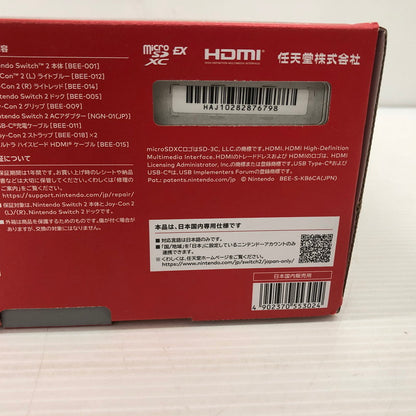 【未使用品】 Nintendo Switch2 ニンテンドースイッチ2 国内版 日本語版 BEE-S-KB6CA 035-261012-ns-08-tei 万代Net店