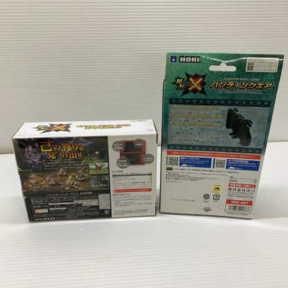【中古品】 Newニンテンドー3DSLL本体 モンスターハンタークロス スペシャルパック ハンティングギア付き 036-251128-SH-6-min 万代Net店