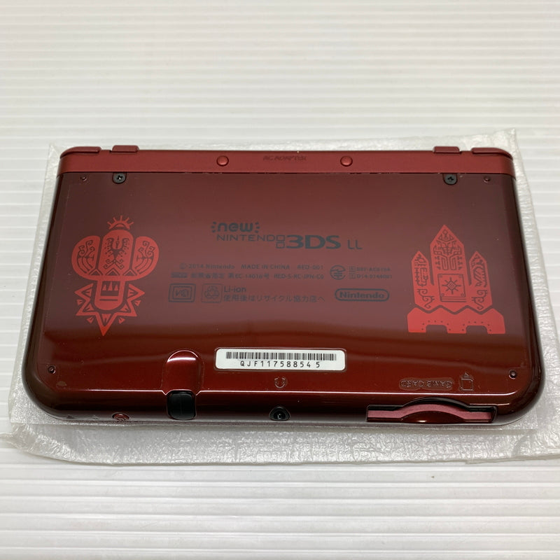 【中古品】 Newニンテンドー3DSLL本体 モンスターハンタークロス スペシャルパック ハンティングギア付き 036-251128-SH-6-min 万代Net店