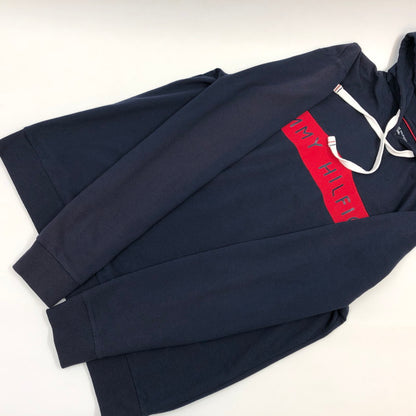 【現状渡し品】【メンズ】 TOMMY HILFIGER トミーヒルフィガー パーカー 長袖 トップス 147-260401-hn-04-fur サイズ：L カラー：ネイビー 万代Net店