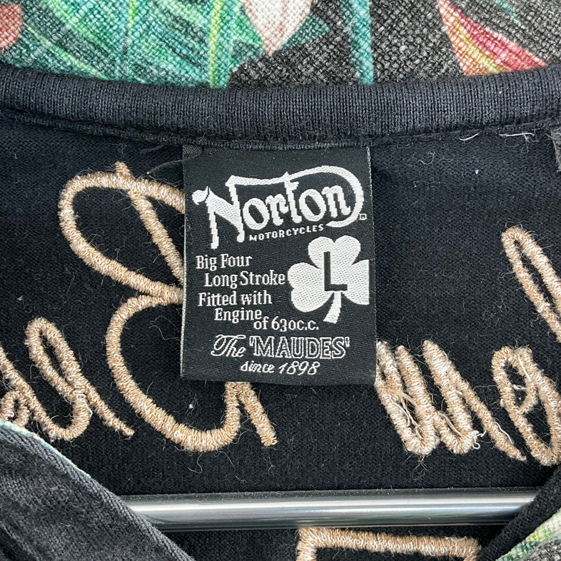 【中古品】【メンズ】 NORTON 52N1900-A ポロシャツ 145-260325-SS-04-iwa サイズ：L カラー：ブラック 万代Net店