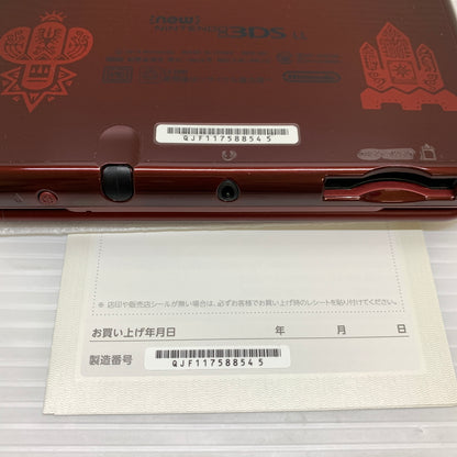 【中古品】 Newニンテンドー3DSLL本体 モンスターハンタークロス スペシャルパック ハンティングギア付き 036-251128-SH-6-min 万代Net店