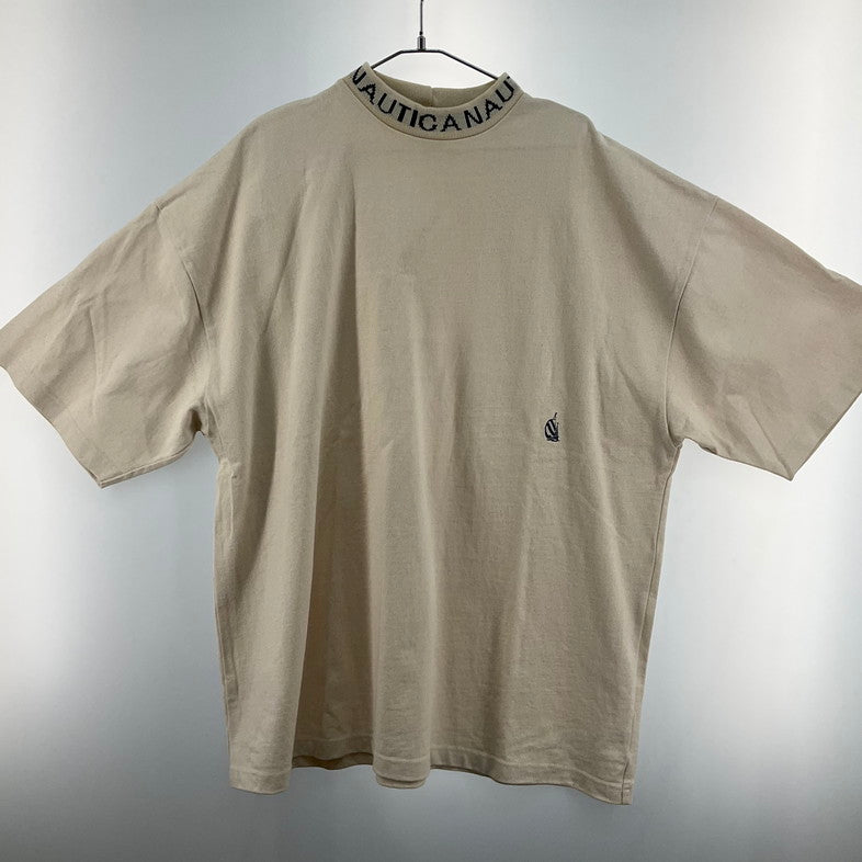 【中古品】【メンズ】 NAUTICA TOO HEAVY JACQUARD HIGH NECK TEE 147-260325-SS-05-iwa サイズ：XL カラー：アイボリー 万代Net店