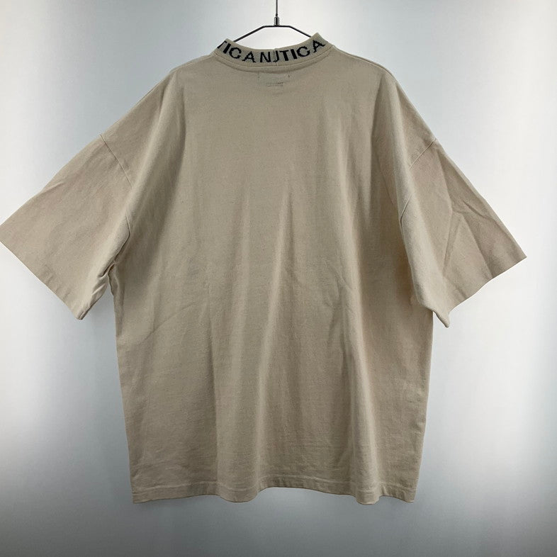 【中古品】【メンズ】 NAUTICA TOO HEAVY JACQUARD HIGH NECK TEE 147-260325-SS-05-iwa サイズ：XL カラー：アイボリー 万代Net店