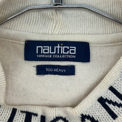【中古品】【メンズ】 NAUTICA TOO HEAVY JACQUARD HIGH NECK TEE 147-260325-SS-05-iwa サイズ：XL カラー：アイボリー 万代Net店