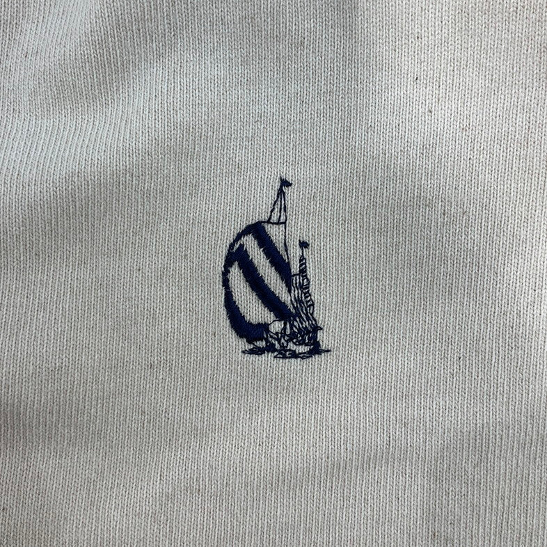 【中古品】【メンズ】 NAUTICA TOO HEAVY JACQUARD HIGH NECK TEE 147-260325-SS-05-iwa サイズ：XL カラー：アイボリー 万代Net店