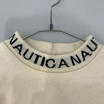 【中古品】【メンズ】 NAUTICA TOO HEAVY JACQUARD HIGH NECK TEE 147-260325-SS-05-iwa サイズ：XL カラー：アイボリー 万代Net店