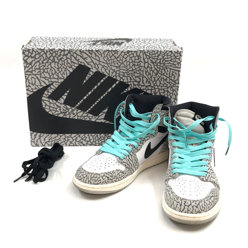 【中古品】【メンズ】 NIKE ナイキ AIR JORDAN 1 HIGH OG "WHITE CEMENT/SAFARI" DZ5485-052 エアジョーダン1 ハイ OG ホワイトセメント/サファリ スニーカー シューズ 靴 160-260914-hn-09-fur サイズ：27.0cm US9 カラー：ホワイト/グレー/ブラック 万代Net店