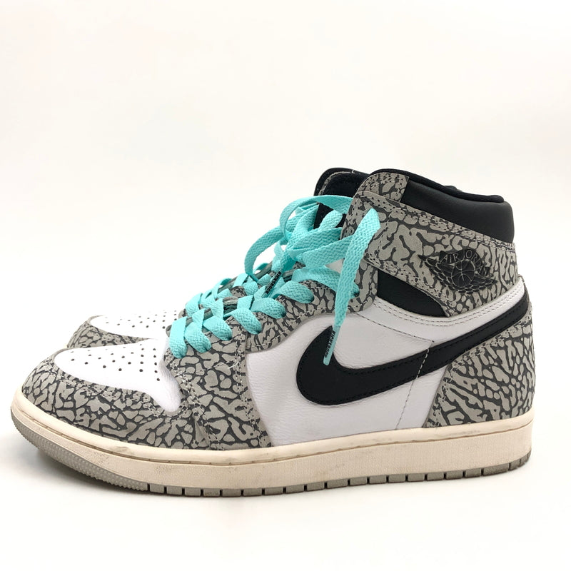 【中古品】【メンズ】 NIKE ナイキ AIR JORDAN 1 HIGH OG "WHITE CEMENT/SAFARI" DZ5485-052 エアジョーダン1 ハイ OG ホワイトセメント/サファリ スニーカー シューズ 靴 160-260914-hn-09-fur サイズ：27.0cm US9 カラー：ホワイト/グレー/ブラック 万代Net店