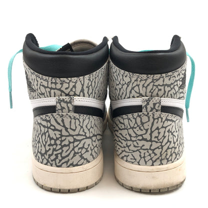 【中古品】【メンズ】 NIKE ナイキ AIR JORDAN 1 HIGH OG "WHITE CEMENT/SAFARI" DZ5485-052 エアジョーダン1 ハイ OG ホワイトセメント/サファリ スニーカー シューズ 靴 160-260914-hn-09-fur サイズ：27.0cm US9 カラー：ホワイト/グレー/ブラック 万代Net店
