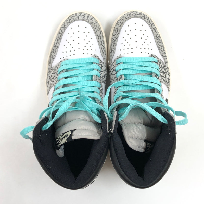 【中古品】【メンズ】 NIKE ナイキ AIR JORDAN 1 HIGH OG "WHITE CEMENT/SAFARI" DZ5485-052 エアジョーダン1 ハイ OG ホワイトセメント/サファリ スニーカー シューズ 靴 160-260914-hn-09-fur サイズ：27.0cm US9 カラー：ホワイト/グレー/ブラック 万代Net店