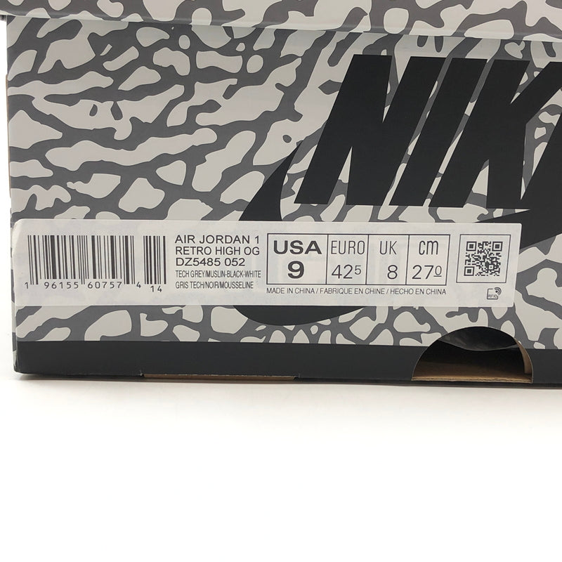 【中古品】【メンズ】 NIKE ナイキ AIR JORDAN 1 HIGH OG "WHITE CEMENT/SAFARI" DZ5485-052 エアジョーダン1 ハイ OG ホワイトセメント/サファリ スニーカー シューズ 靴 160-260914-hn-09-fur サイズ：27.0cm US9 カラー：ホワイト/グレー/ブラック 万代Net店