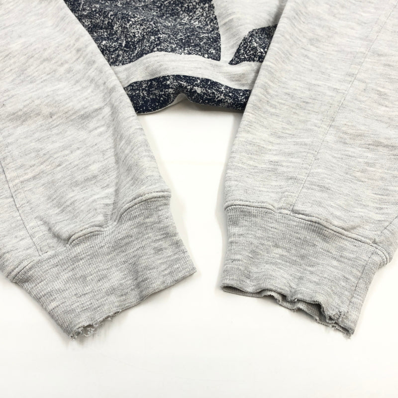 【現状渡し品】【メンズ】 ADIDAS アディダス BIG LOGO SWEATSHIRT ビッグロゴ スウェットシャツ トレーナー 長袖 トップス 146-260625-hn-01-fur サイズ：M カラー：グレー 万代Net店