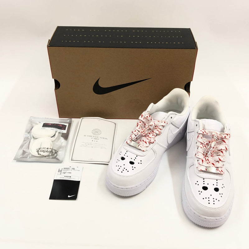 【中古品】【メンズ】 NIKE ナイキ AIR FORCE 1 LOW "JASON MASK/WHITE" IB4025-100 エアフォース1 ロー ジェイソンマスク/ホワイト スニーカー シューズ 靴 160-260914-hn-10-fur サイズ：26.5cm US8.5 カラー：ホワイト/レッド 万代Net店