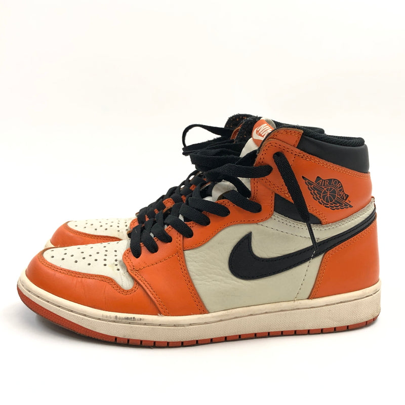 【ジャンク品】【メンズ】 NIKE ナイキ AIR JORDAN 1 RETRO HIGH 555088-113 エアジョーダン1 レトロ ハイ 観賞用 スニーカー シューズ 靴 160-260914-hn-11-fur サイズ：26.5cm US8.5 カラー：オレンジ/ホワイト/ブラック 万代Net店