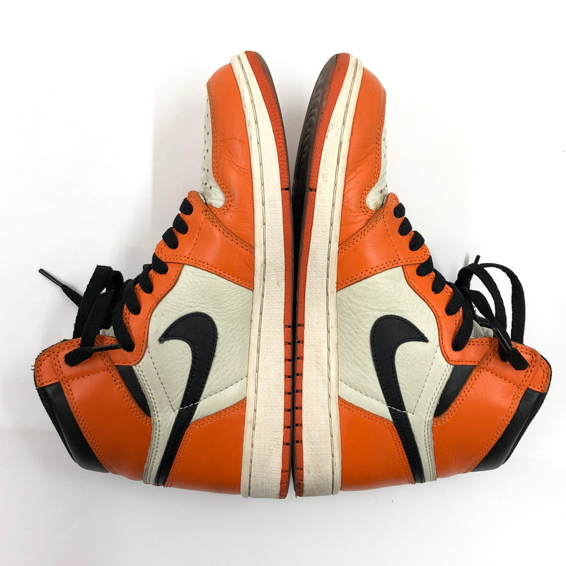 【ジャンク品】【メンズ】 NIKE ナイキ AIR JORDAN 1 RETRO HIGH 555088-113 エアジョーダン1 レトロ ハイ 観賞用 スニーカー シューズ 靴 160-260914-hn-11-fur サイズ：26.5cm US8.5 カラー：オレンジ/ホワイト/ブラック 万代Net店