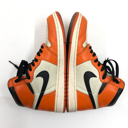 【ジャンク品】【メンズ】 NIKE ナイキ AIR JORDAN 1 RETRO HIGH 555088-113 エアジョーダン1 レトロ ハイ 観賞用 スニーカー シューズ 靴 160-260914-hn-11-fur サイズ：26.5cm US8.5 カラー：オレンジ/ホワイト/ブラック 万代Net店