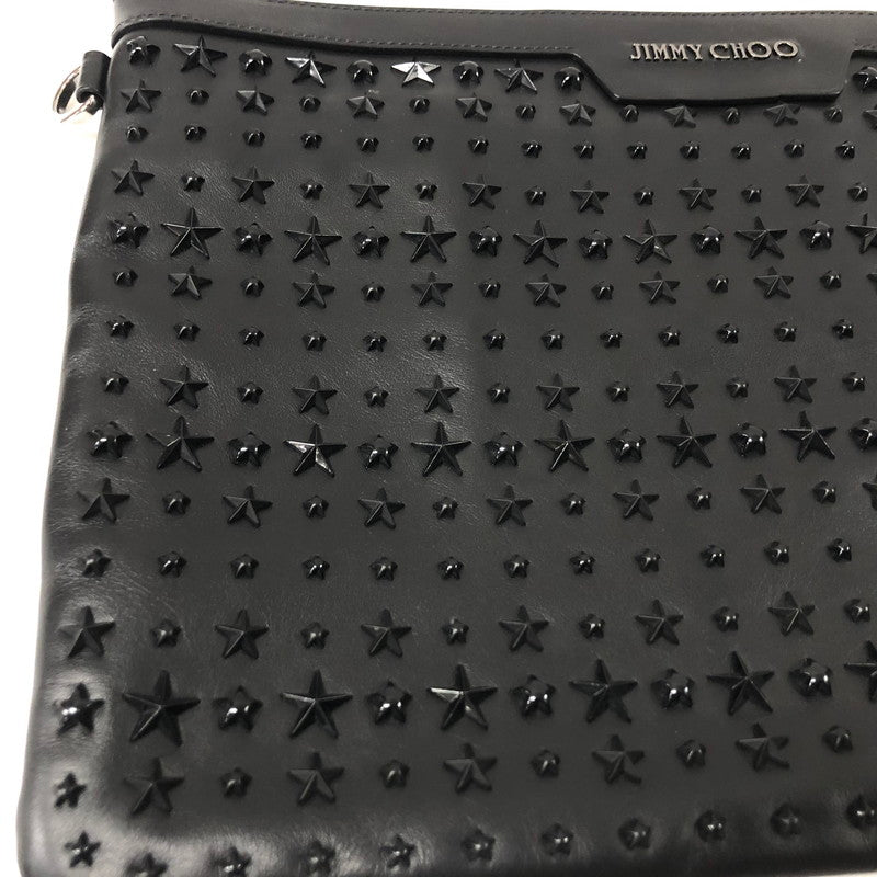 【中古品】【メンズ】 JIMMY CHOO ジミーチュウ DEREK デレク スターパンチング クラッチバッグ 180-240411-tk-4-tei 万代Net店