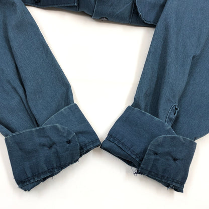 【現状渡し品】【メンズ】 DICKIES ディッキーズ 80-90S L/S SHIRT USA製 長袖シャツ カジュアルシャツ トップス 146-260625-hn-04-fur サイズ：不明 カラー：ブルー 万代Net店