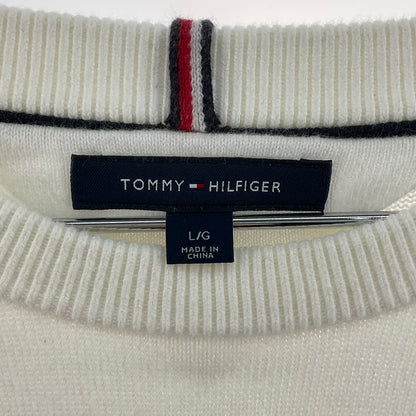 【中古品】【メンズ】 TOMMY HILFIGER トミーヒルフィガー トレーナー 147-260327-SS-03-iwa サイズ：L カラー：アイボリー 万代Net店