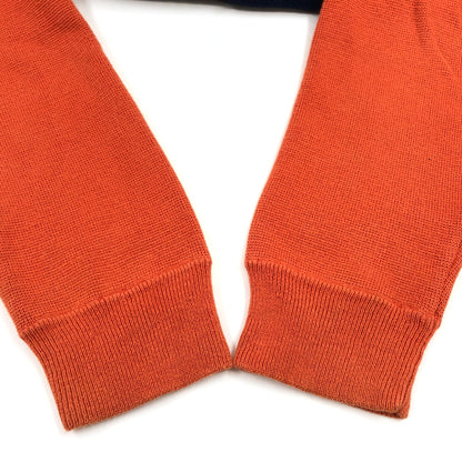 【中古品】【メンズ】 STUSSY ステューシー 香港製 ニット 長袖 トップス 142-260914-hn-13-fur サイズ：L カラー：ネイビー/オレンジ 万代Net店