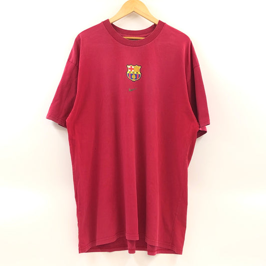【中古品】【メンズ】 NIKE ナイキ 00S F.C. BARCELONA S/S TEE バルセロナ 半袖Tシャツ トップス 146-260625-hn-07-fur サイズ：XL カラー：レッド 万代Net店