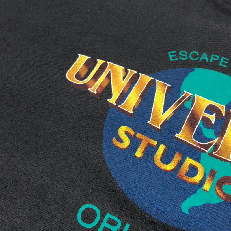【中古品】【メンズ】 UNIVERSAL STUDIOS ユニバーサルスタジオ ORLANDO S/S PRINT TEE オーランド 半袖Tシャツ トップス 146-260625-hn-08-fur サイズ：XL カラー：ブラック 万代Net店
